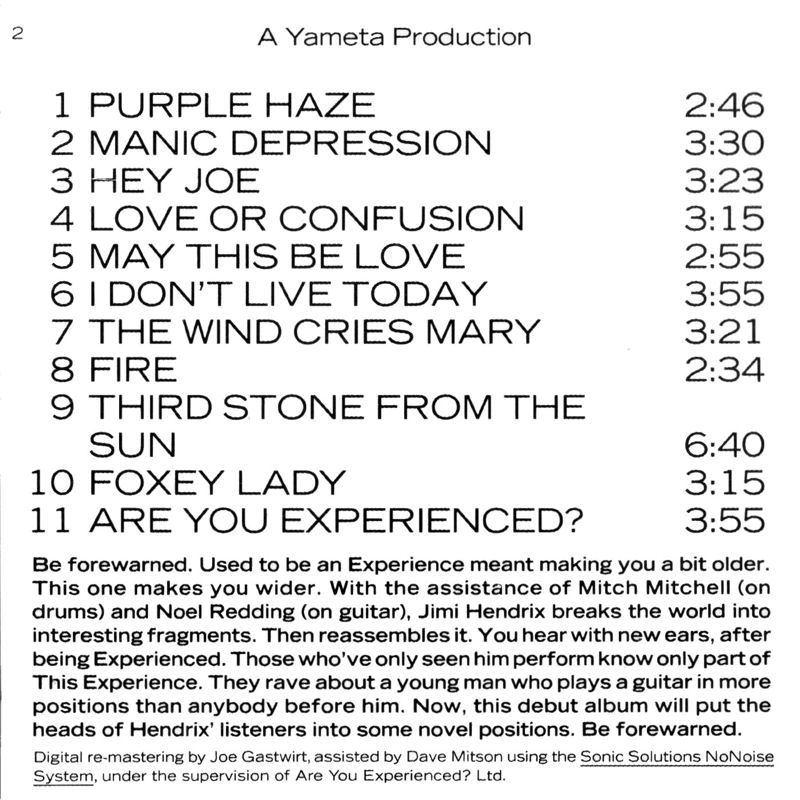 Discographie : Compact Disc - Page 6 AreYouExperiencedReprise62611990ADDInlay1_zps4a097145